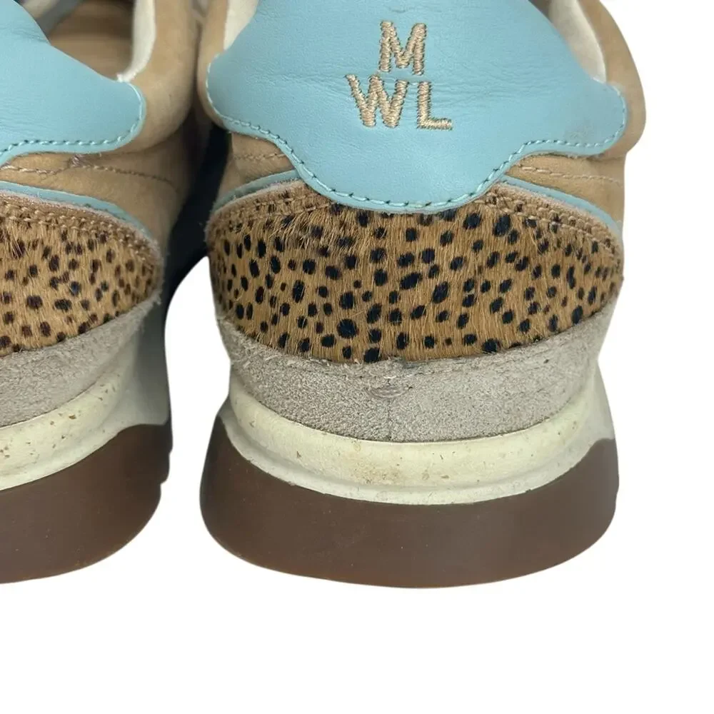 Madewell Kickoff Sneaker Trainer Spot Dot Calf Hair & Nuback - Picture 7 of 11